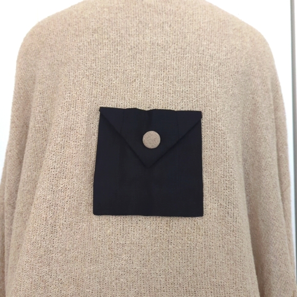 Cloda by Tivoli Long Cardigan Sweater One Size Linen Wool Blend Knit -339 - Picture 5 of 8